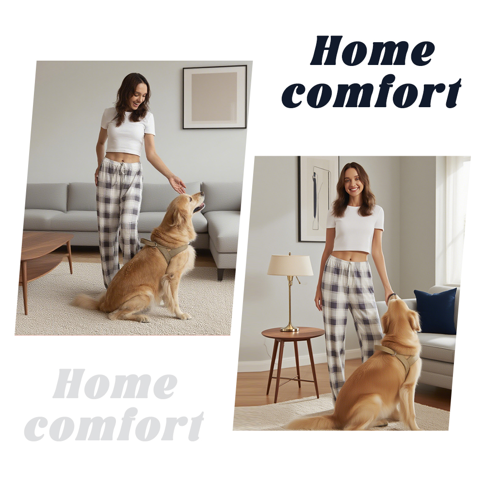 3PC or 5PC Women's Pajama Pants - Wide Leg Sleepwear, Lounge PJs - Image 7