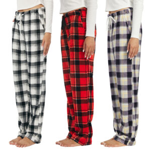 3-Pack Women's Fuzzy Pajama Pants